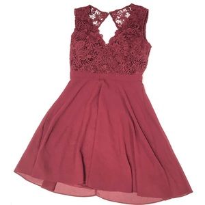 Lulus Red Lace Dress